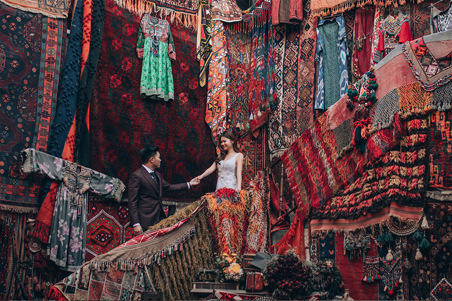 Cappadocia Pre-Wedding Turkish Carpet Shop