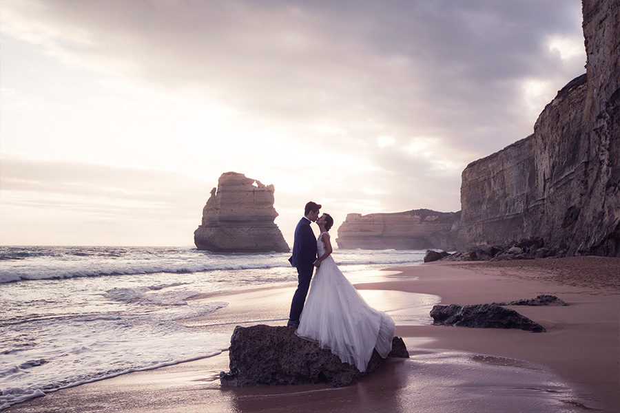 Great Ocean Road Coast Line Pre-Wedding Photoshoot