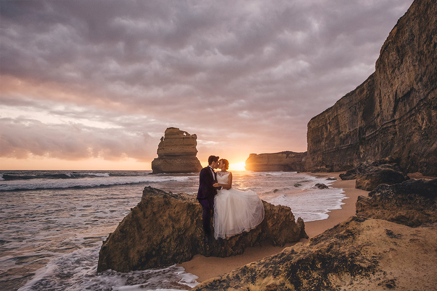 Great Ocean Road Coast Line Pre-Wedding Photoshoot