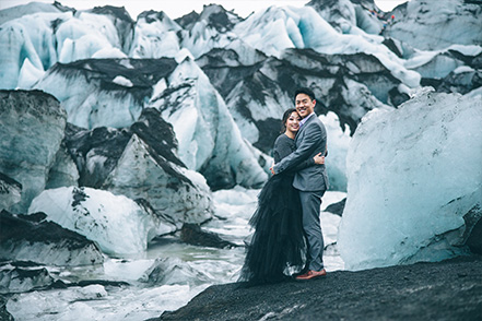 Iceland Snowscape Pre-wedding Photoshoot