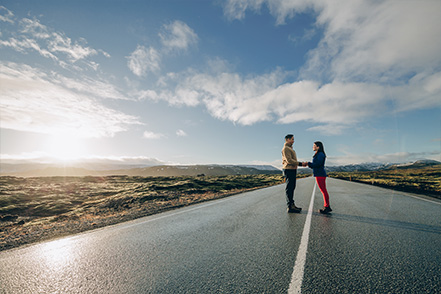 Iceland Reykjanes Roadtrip Casual Couple Photoshoot