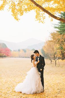 nami island korea pre-wedding winter sonata