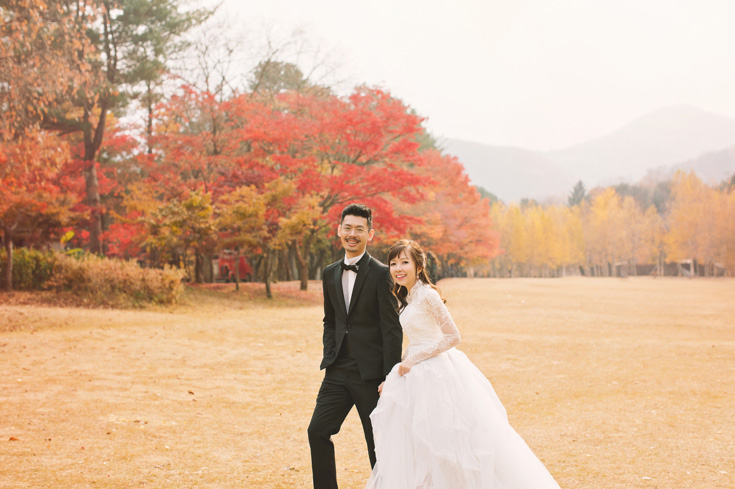 nami island korea pre-wedding winter sonata