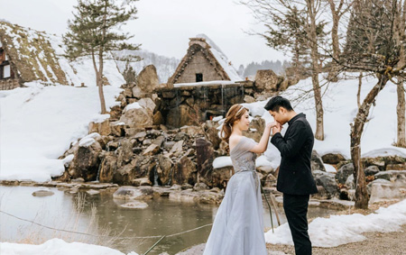 Nami Island Winter Scene